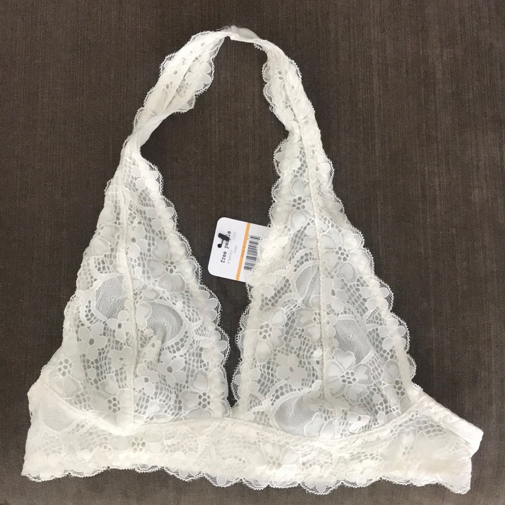 Free People ivory bralette size small